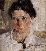 Nikolay Fechin Portrait of woman painting